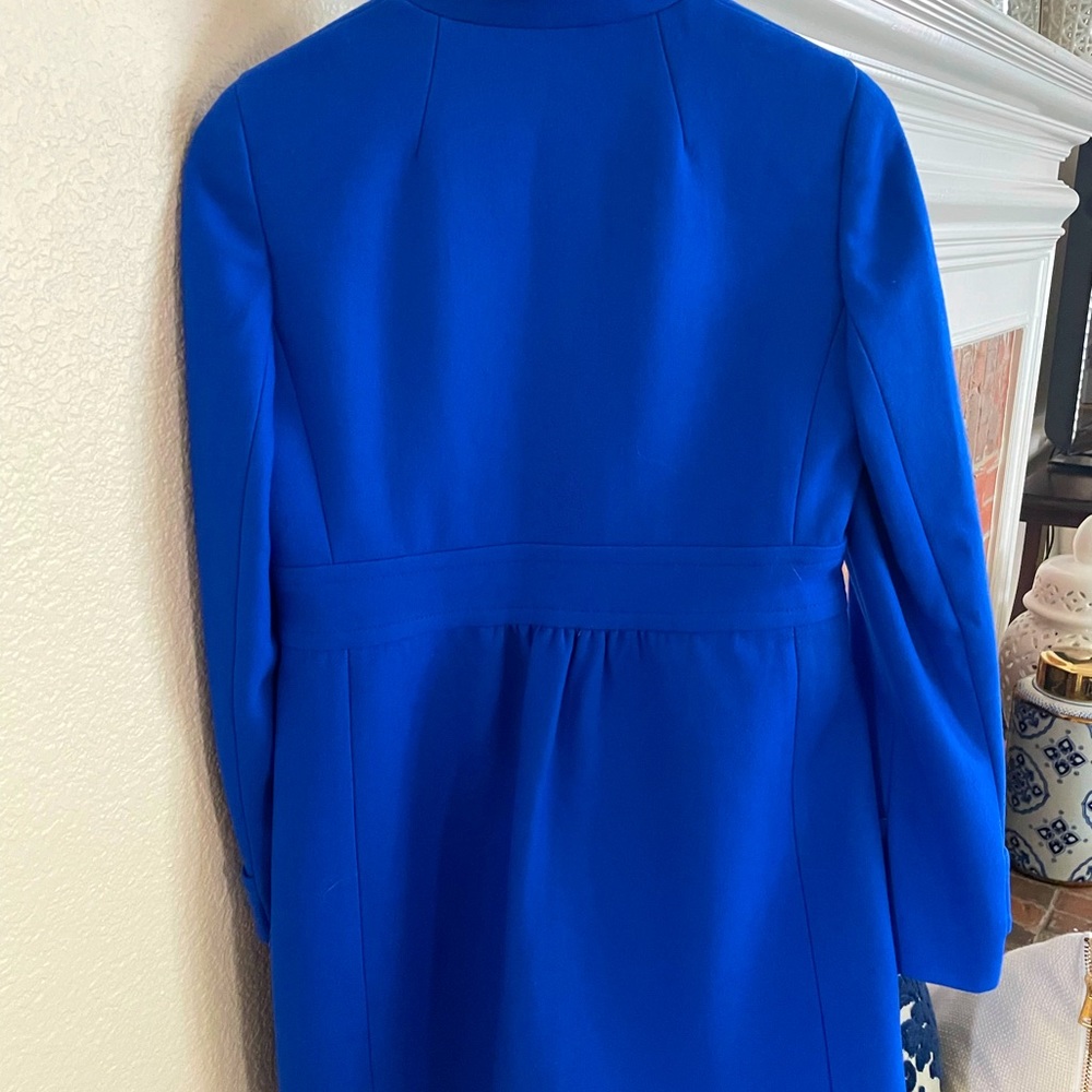 J. Crew Women's Blue Pea Coat - Picture 2 of 2